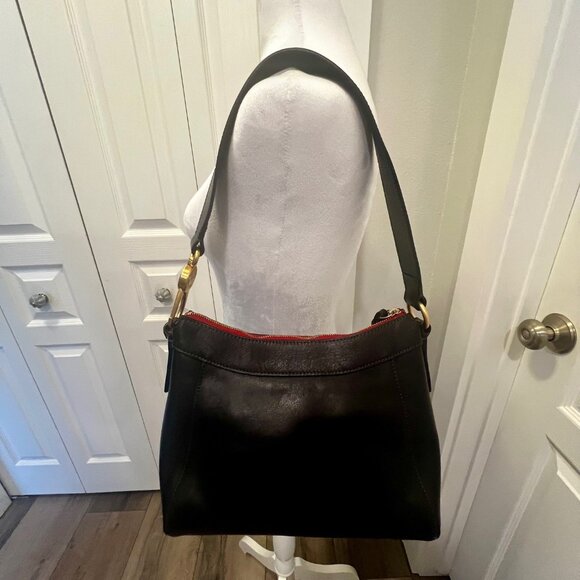 Dooney & Bourke Large Cassidy Florentine Vacchetta Leather Hobo Bag Purse WOW - Picture 4 of 16